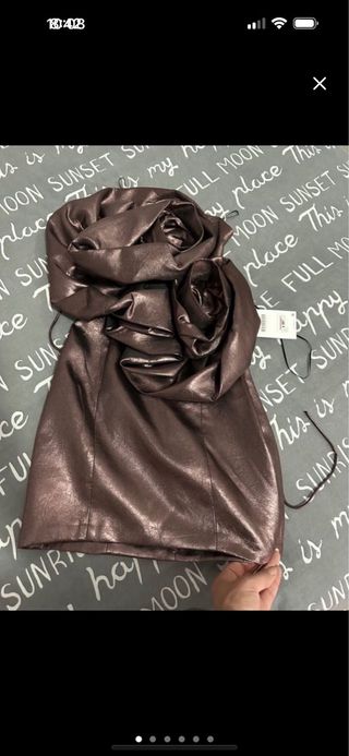 Vestido palabra de honor con corset fiesta zara nu