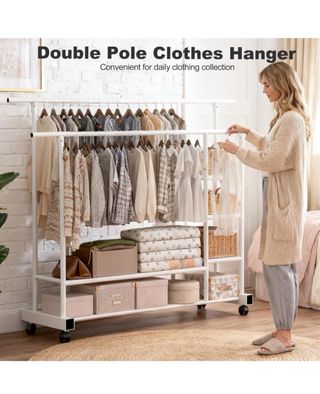 Perchero Metálico color blanco