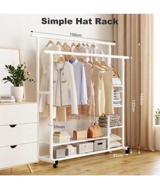 Perchero Metálico color blanco