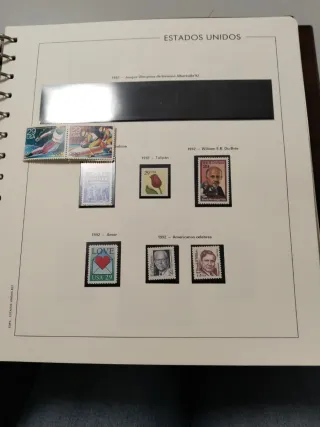 Hojas Sellos Estados Unidos de Norteamérica