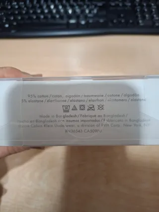 Calvin Klein Pack 3 Slips Hombre Algodón Stretch