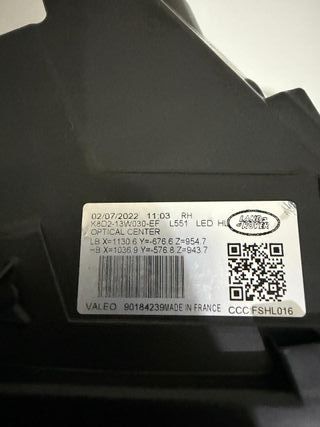 Pareja Faros Range Rover Evoque II L551