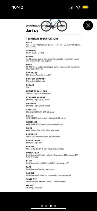 Fuji Jari 1.7 Gravel Cicloturismo Azul