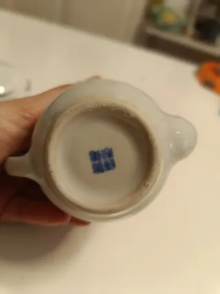 Jarrita porcelana china azul y blanco