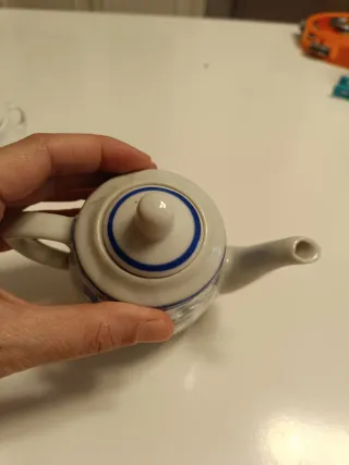 Jarrita porcelana china azul y blanco