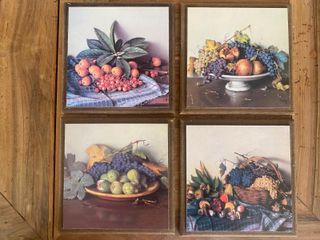 Set 4 Quadri con Frutta