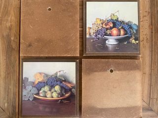 Set 4 Quadri con Frutta