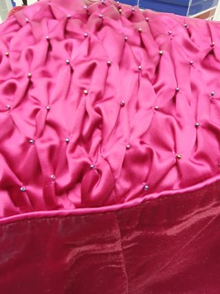 Vestido fiesta terciopelo buganvilla