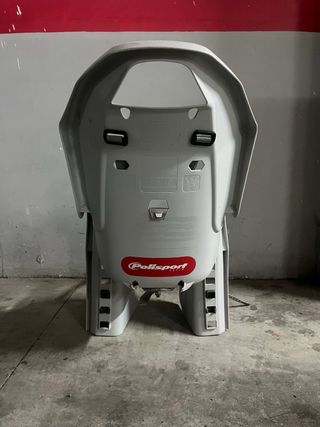 Portabebés Bicicleta. Color gris. Peso max. 22kg