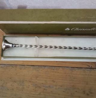 Cuchara Christofle Plata Retorcida