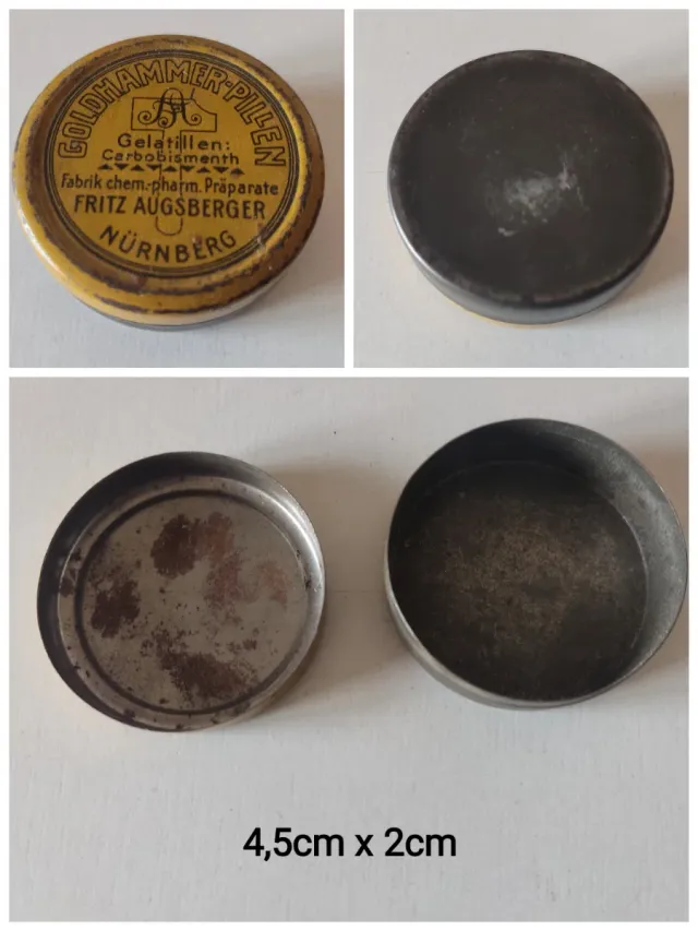 LATAS DE FARMACIA ANTIGUAS VINTAGE