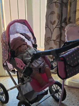 Carro de muñecas con diseño de hadas