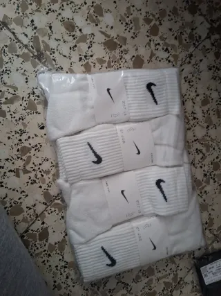 Docena Calcetines Nike Blancos Talla 42-46