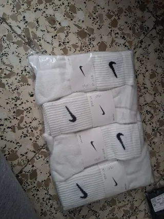 Docena Calcetines Nike Blancos Talla 42-46