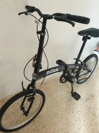 Bicicleta Plegable Nilox Negra