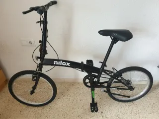 Bicicleta Plegable Nilox Negra