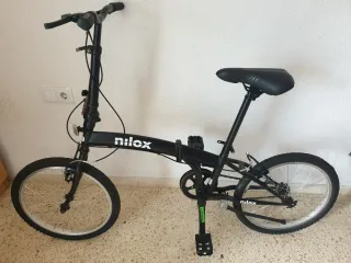 Bicicleta Plegable Nilox Negra