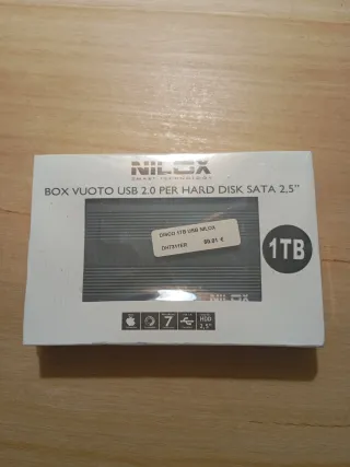 Caja Disco Duro Externo Nilox 2.5 SATA USB 2.0