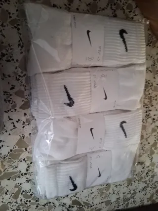 Docena Calcetines Nike Talla 38-42 Blancos