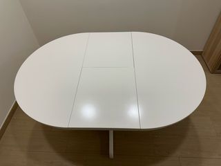 Mesa extensible Ikea INGATORP blanca