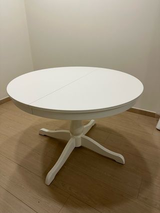 Mesa extensible Ikea INGATORP blanca