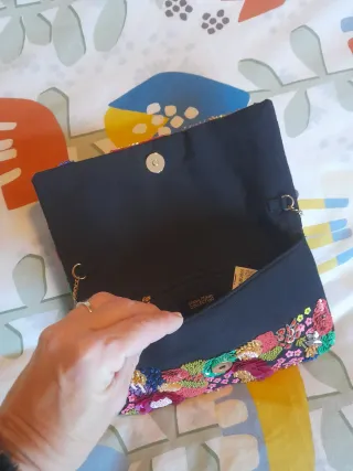 Bolso Sfera bordado flores