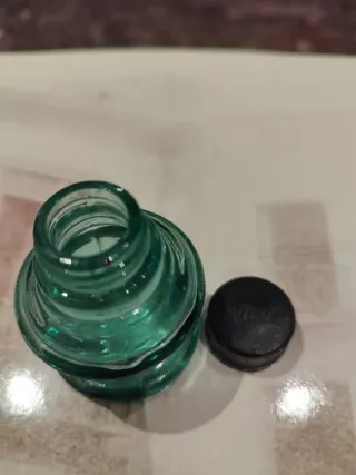 Tintero de vidrio antiguo Colinòn