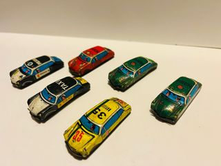Lote 6 mini COCHES DE HOJALATA antiguos