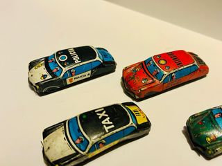 Lote 6 mini COCHES DE HOJALATA antiguos