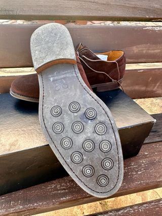 Zapatos SILBON ante marrón talla 44