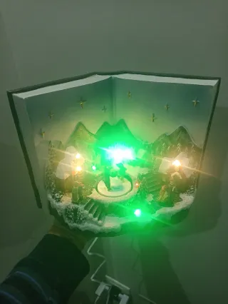 Paesaggio Natalizio Libro Decorativo