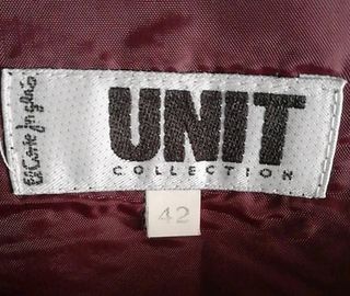 Vestido fiesta granate volantes