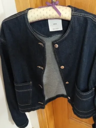 Cazadora vaquera MNG azul