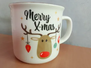 Tazza Natale Renna Merry X-mas