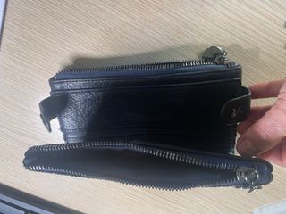 Portafoglio Mimi Muá blu lucido nuovo