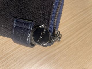 Portafoglio Mimi Muá blu lucido nuovo