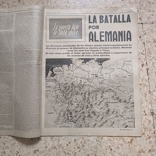 Periódico caída de Berlín Alemania WWII volkssturm