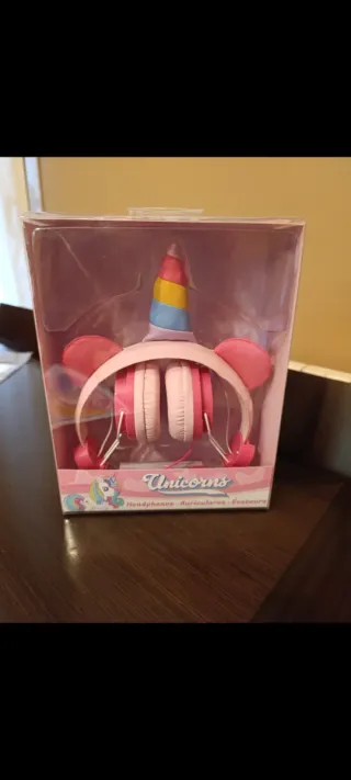 Auriculares Unicornio Rosas y Multicolor