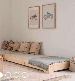 Cama Montessori Madera Natural
