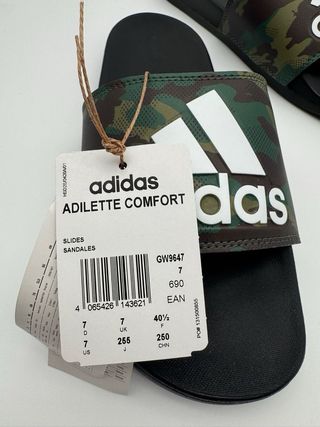 Adidas Chanclas Adilette Comfort, talla 40.5