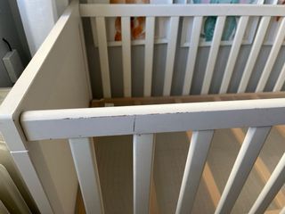 Cuna de bebé blanca ikea