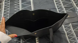 Bolso negro mujer con monedero