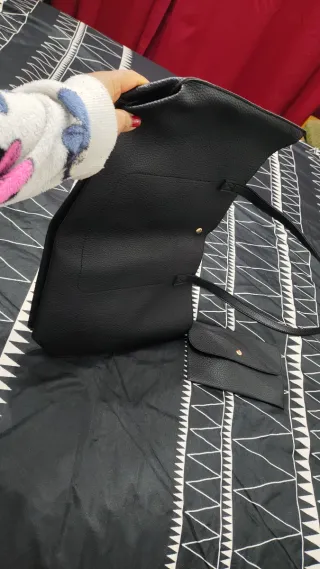 Bolso negro mujer con monedero