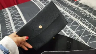 Bolso negro mujer con monedero
