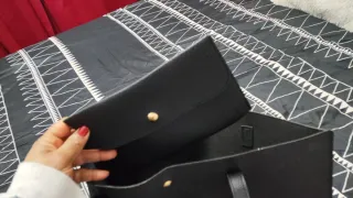 Bolso negro mujer con monedero