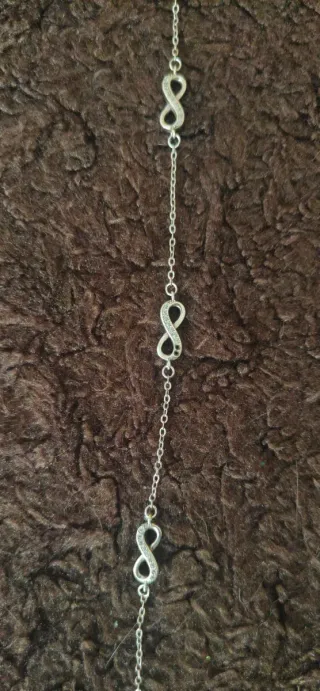 Pulsera plata infinitos