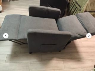 Sillón Eléctrico Gris Tela