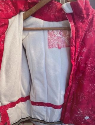 Chaqueta de esquí o invierno rosa
