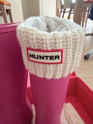 Botas de agua Hunter rosas altas