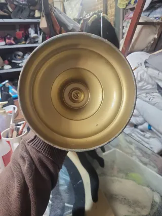 Paragüero de latón dorado